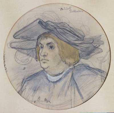 ウィリバルド・ピルクハイマーの肖像 作： Albert Anker